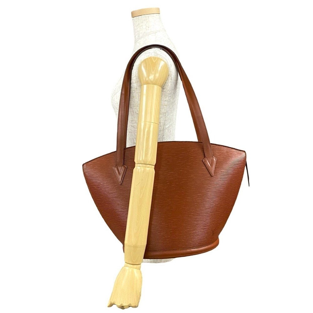 LOUIS VUITTON Authentic Vintage Brown Leather Tote Bag - Picture 2 of 9